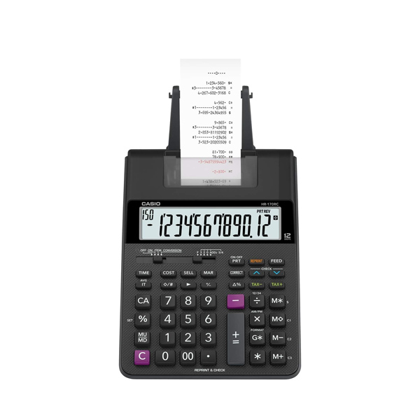 Casio HR-170RC Plus – Mini Desktop Printing Calculator